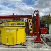Vibropress for the production of reinforced concrete well rings