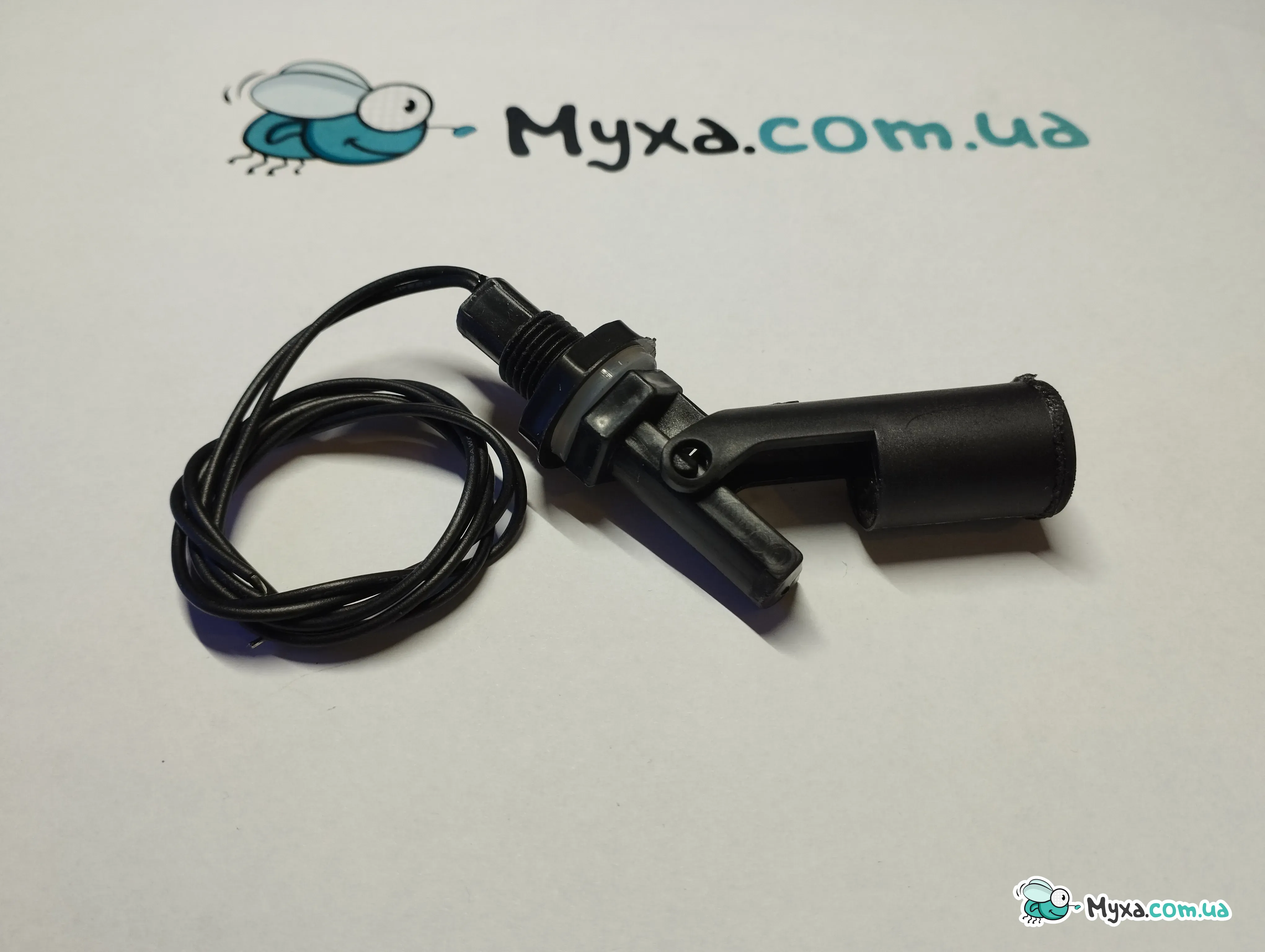 Float level sensor for water and liquids - Black Plastic - up to 220V