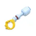 Float level sensor for water and liquids - White Plastic 52 mm - up to 220V