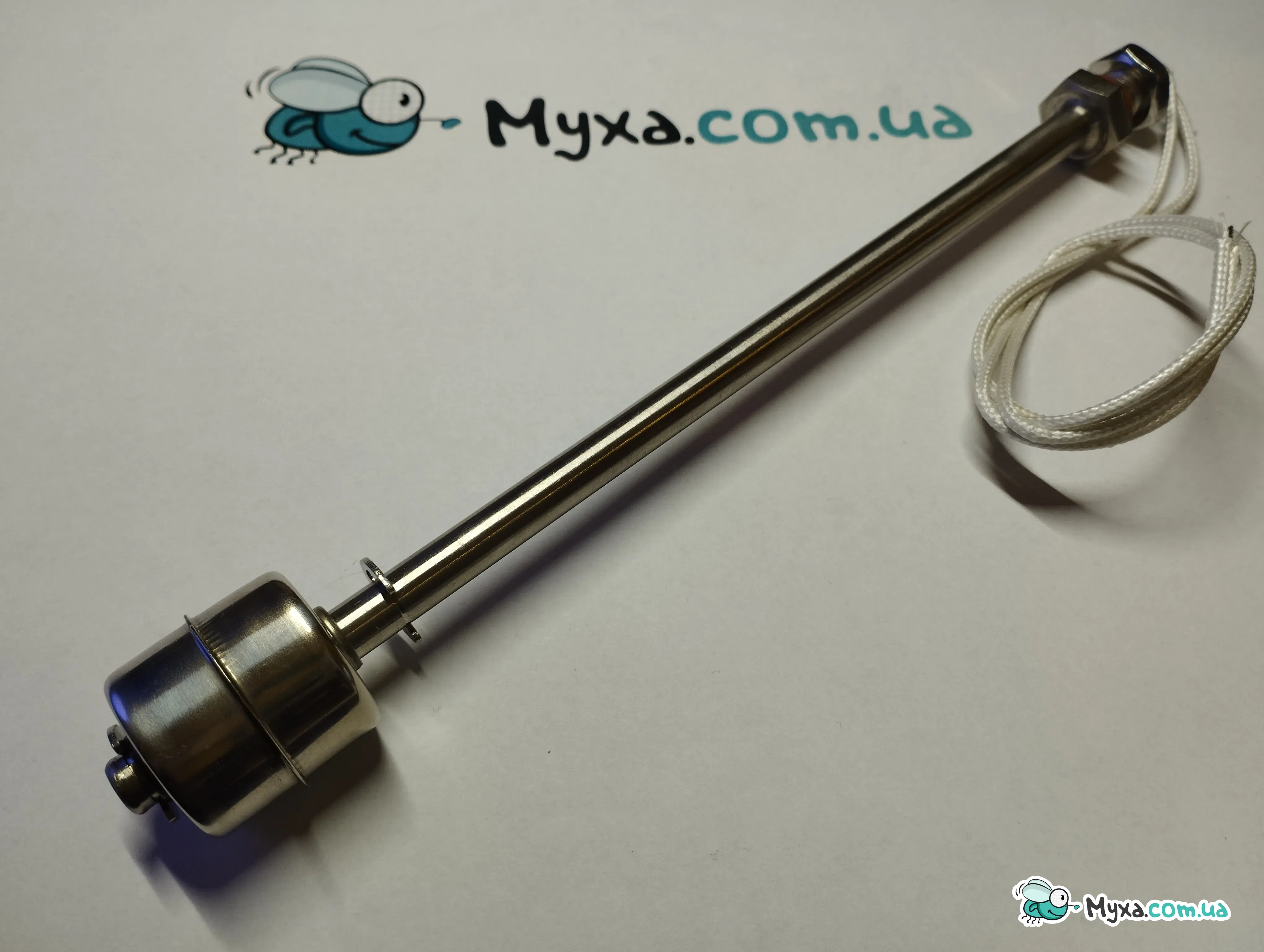 Float level sensor for water and liquids - Stainless steel 45, 75, 100, 150, 200, 300 and 400 mm - up to 220V