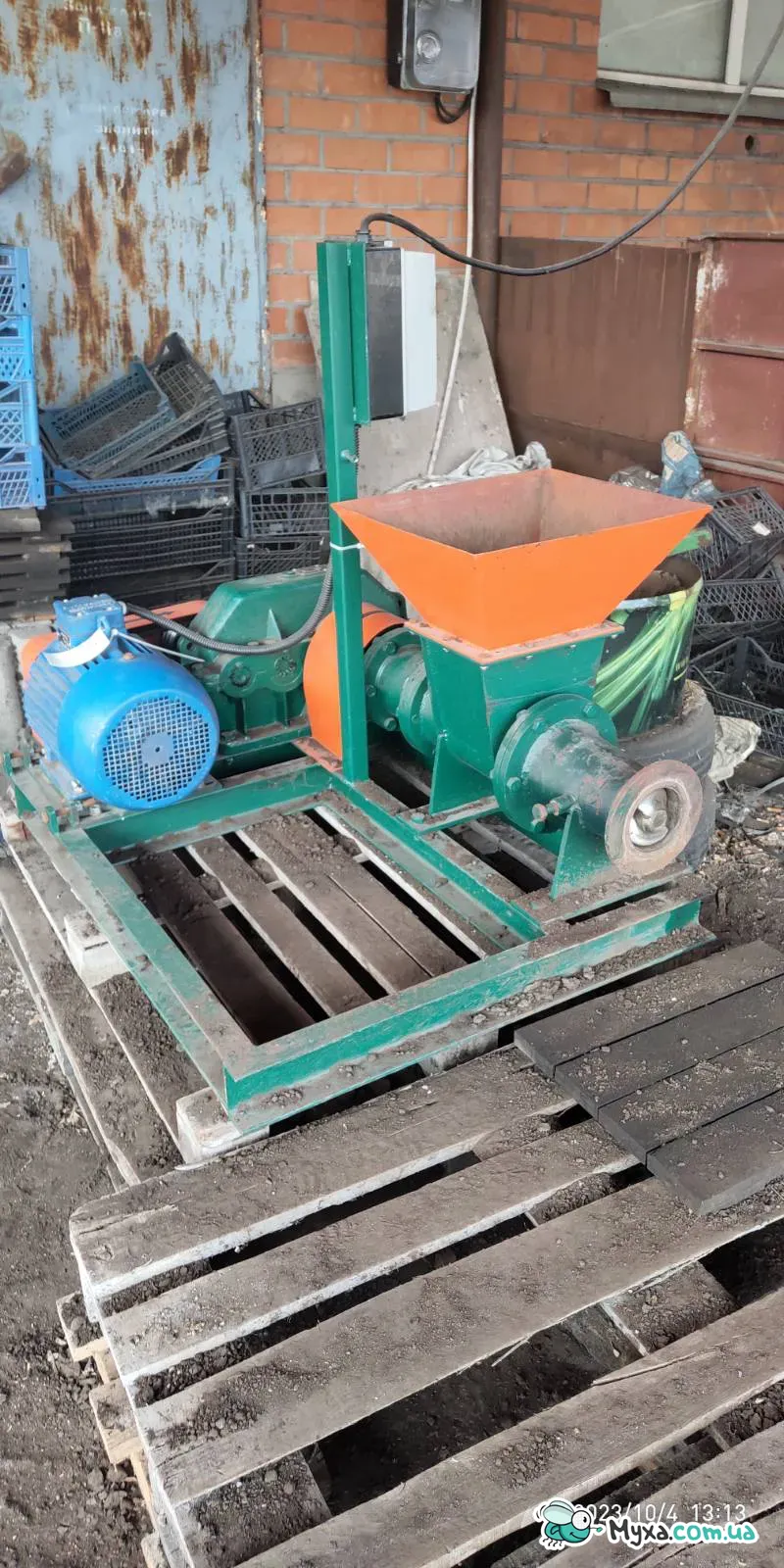 Пресс экструдер для угля, торфа и лигнина